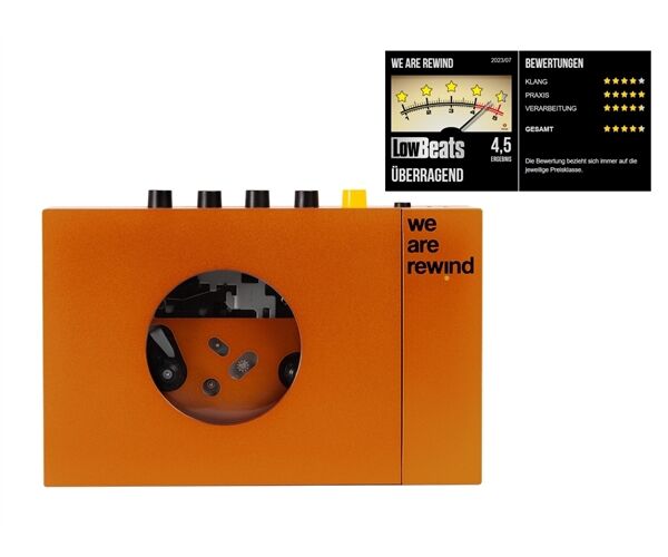 We Are Rewind Kassettenspieler SERGE (inkl. Leerkassette)