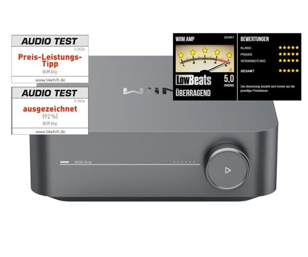 WiiM Amp -Auspackware-