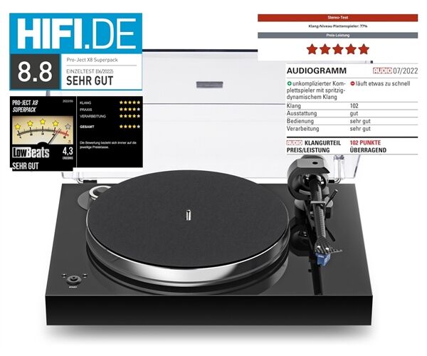 Pro-Ject X8 Evo SuperPack (Ortofon MC Quintet Blue)