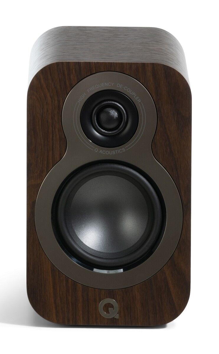 Q Acoustics Kompaktlautsprecher 3010c (Paar) (dunkel Nussbaum)