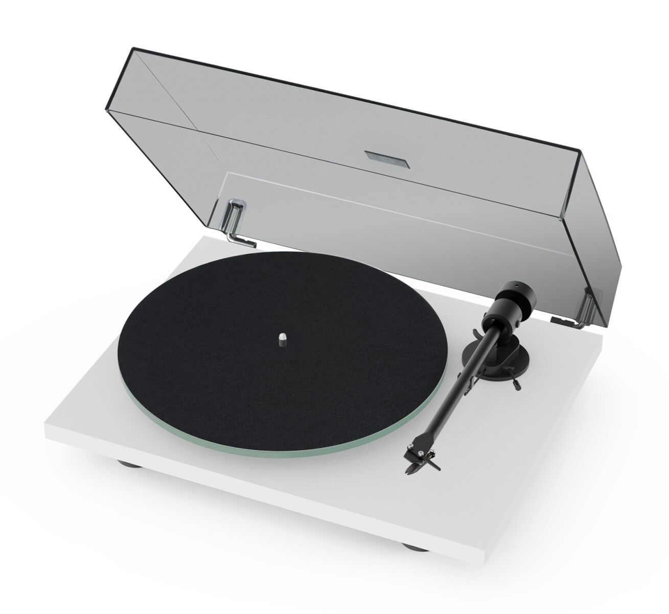 Pro-Ject Plattenspieler T1 Evo + Ortofon OM10 (weiss satin)