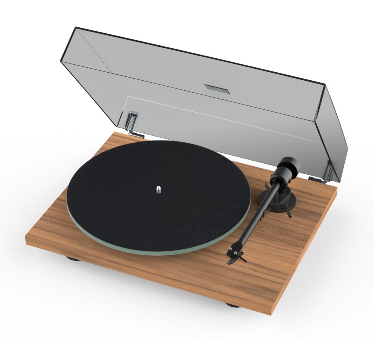 Pro-Ject Plattenspieler T1 Evo Phono + Ortofon OM10 (Walnuss)