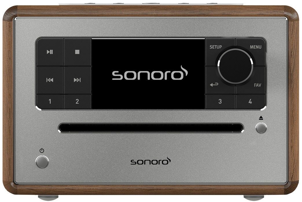 Sonoro Wireless Lautsprecher ELITE (Walnuss / silber)