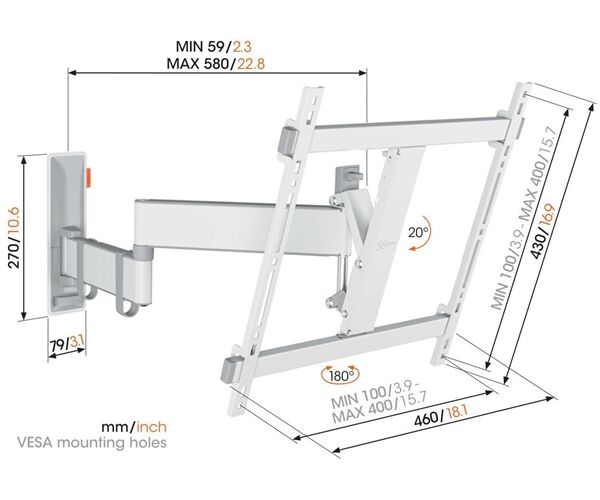 Vogels TVM 3445 Full-Motion+ (32-65")