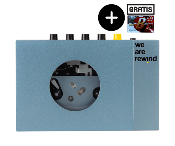 We Are Rewind Kassettenspieler KURT (inkl. Leerkassette)