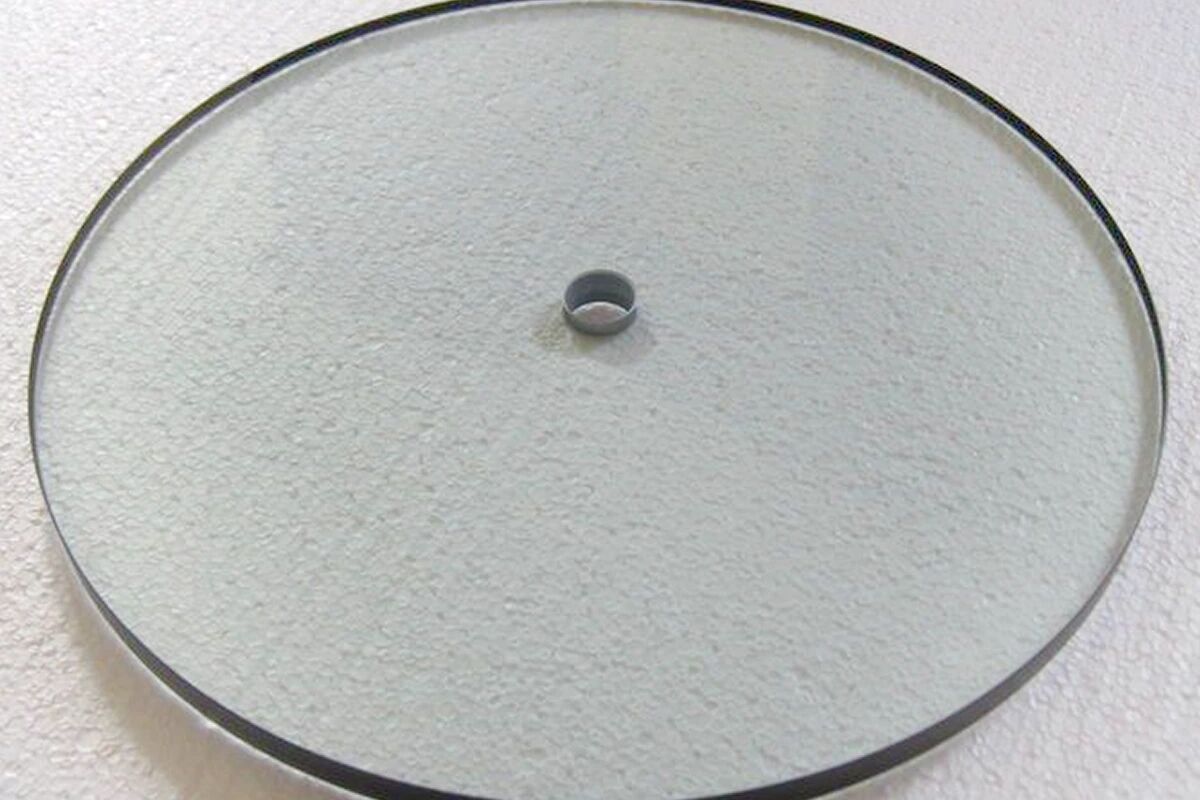 Rega Plattenspieler Zubehör Glasplattenteller Planar 8 18 mm (rauchglas)