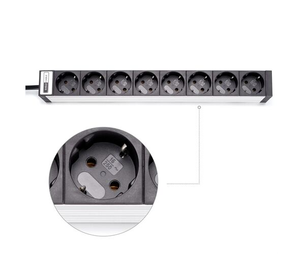 Eagle Cable Deluxe Netzleiste Alu-8