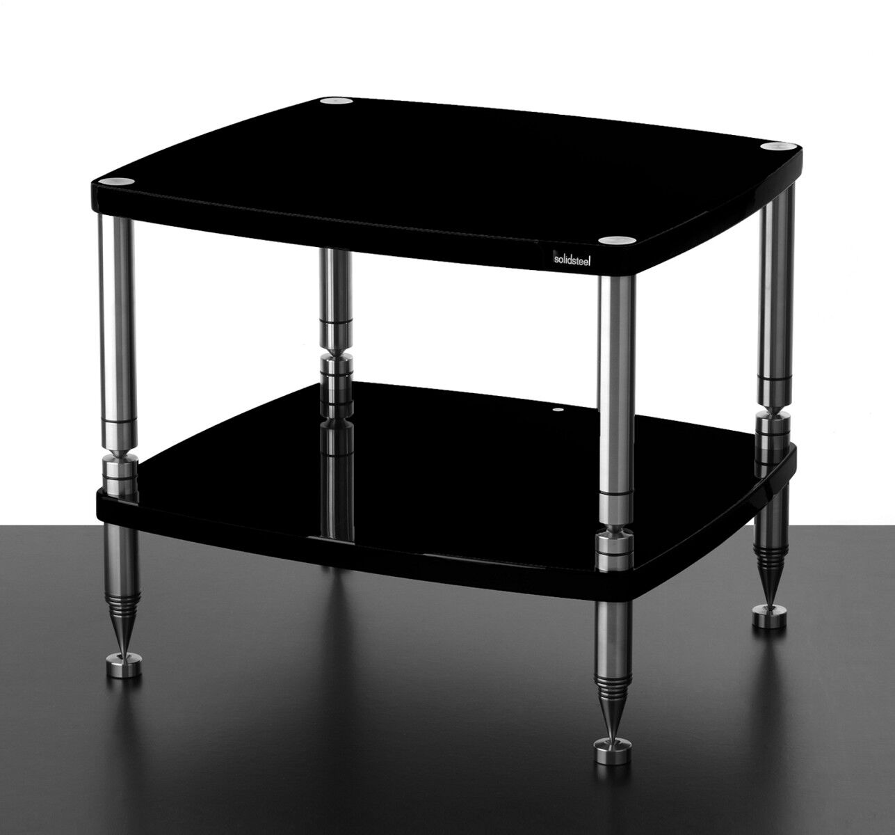 Solidsteel Hifi-Racks HF-2 (schwarz hochglanz)