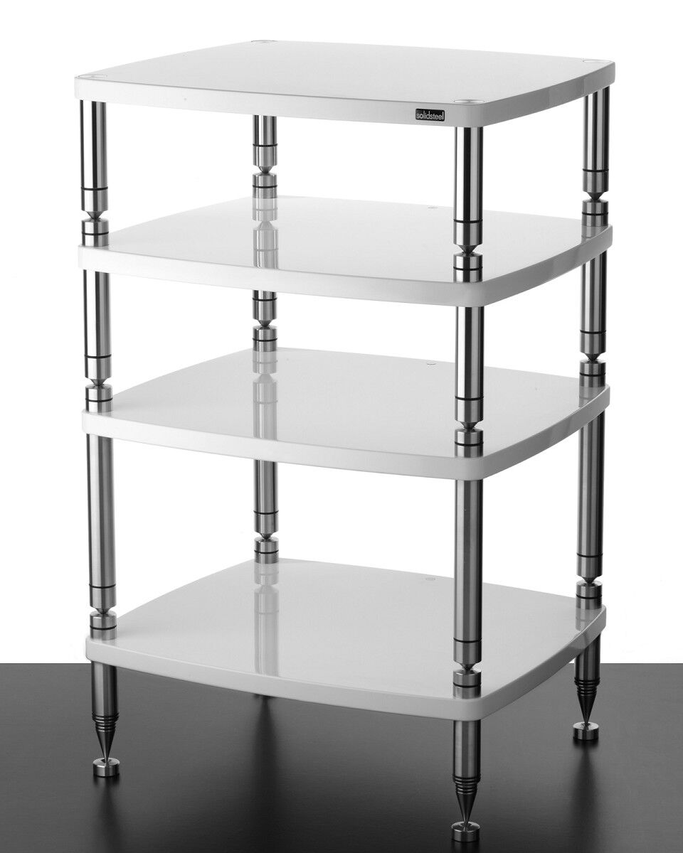 Solidsteel Hifi-Racks HF-4 (weiss hochglanz)