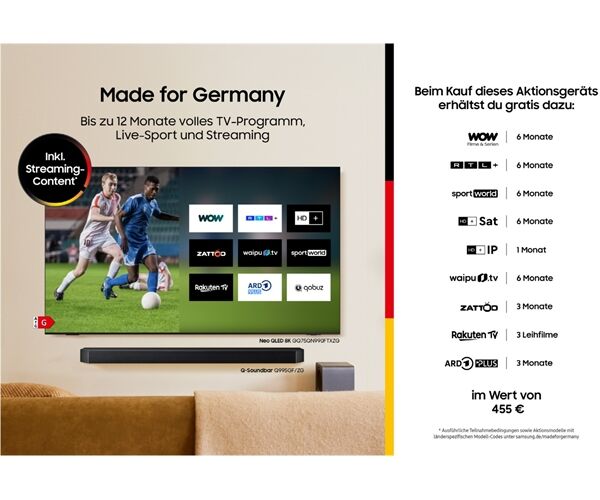 Samsung GQ55QN93FATXZG (200,-€ Cashback Mix & Match)