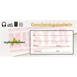 Hifi-Schluderbacher Geschenkgutschein Wert: 50€
