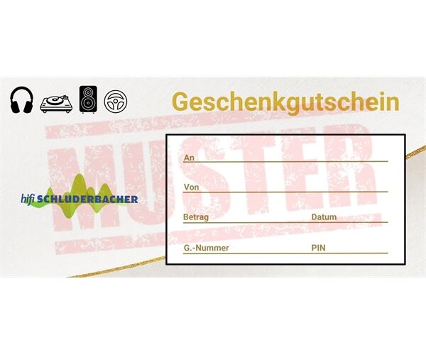 Hifi-Schluderbacher Geschenkgutschein Wert: 20€
