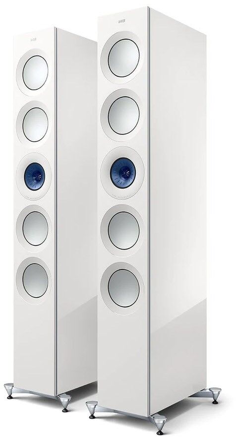 KEF Standlautsprecher Reference 3 Meta (weiss hochglanz / blau)