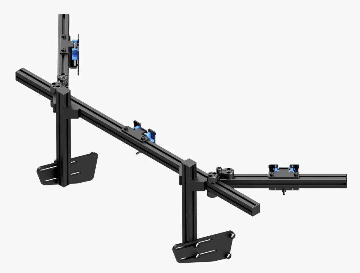 Sim-Lab Sonstiges SimRacing-Zubehör GT1 Integrated Vario Monitor Mount - Triple (schwarz)