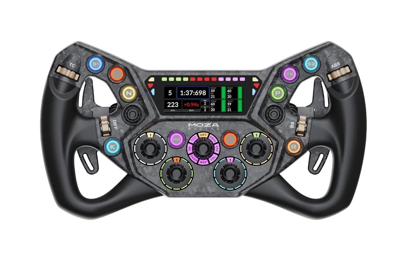 MOZA Racing Lenkräder KS Pro Steering Wheel (schwarz)