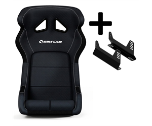 Sim-Lab S1 Enduro Seat + Bucket Seat Bracket Set