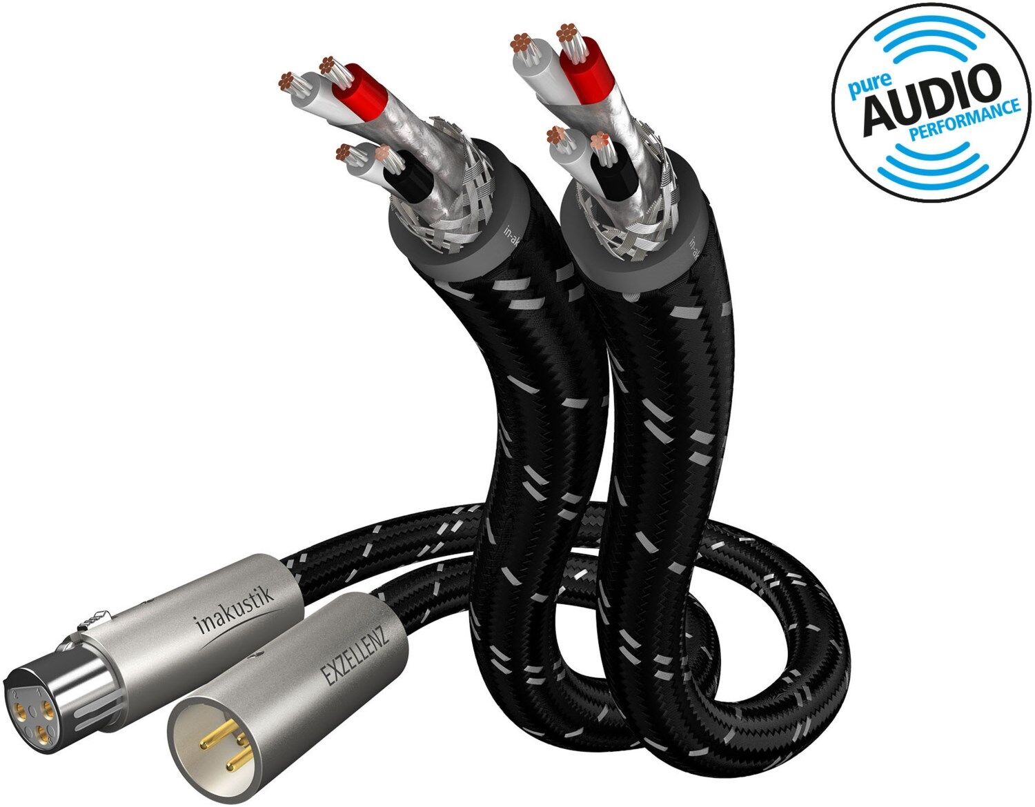 Inakustik XLR-Kabel Exzellenz II Stereo Audiokabel (XLR - XLR)